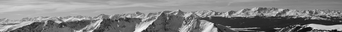 Sawatch Range Black and White Pano